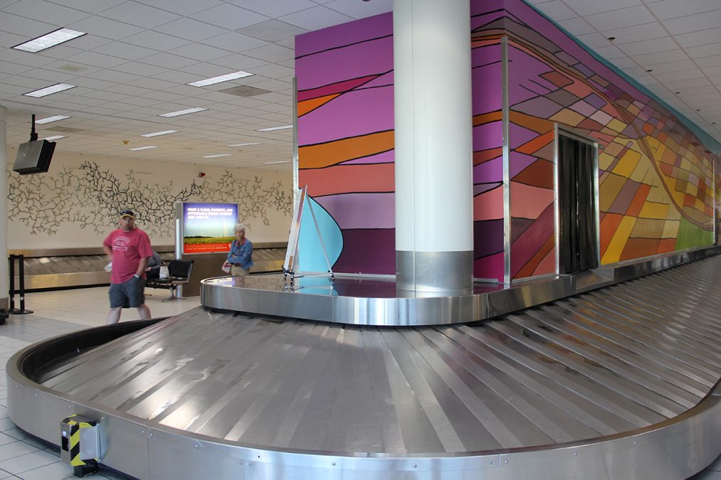 New Murals Greet Passengers at Terminal 2 Baggage Claim - St. Louis Lambert International Airport