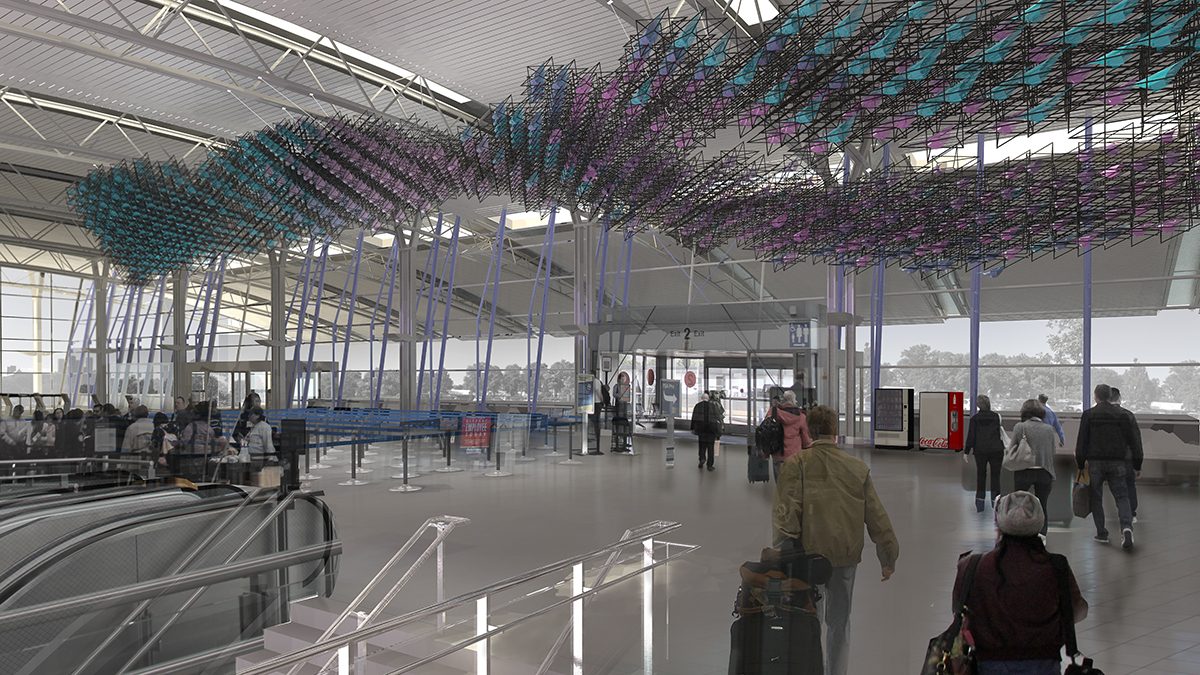 Washington University Students Go Digital to Create Airport Sculpture - St. Louis Lambert ...