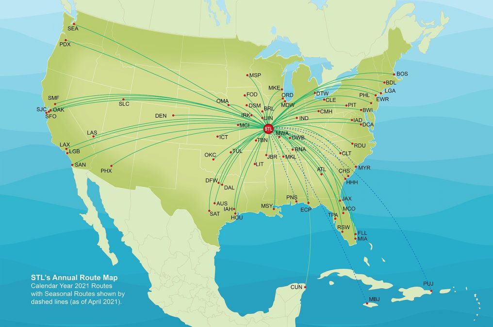 Non Stop Service - St. Louis Lambert International Airport