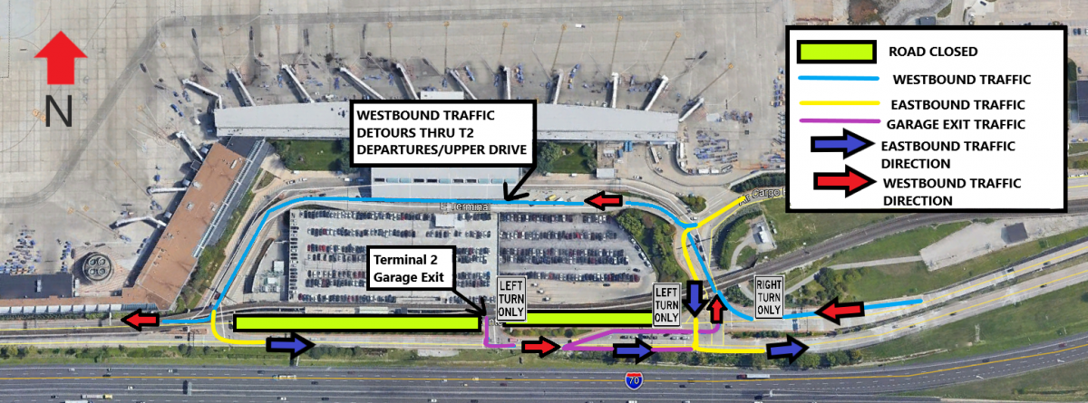 Photo of a traffic flow map