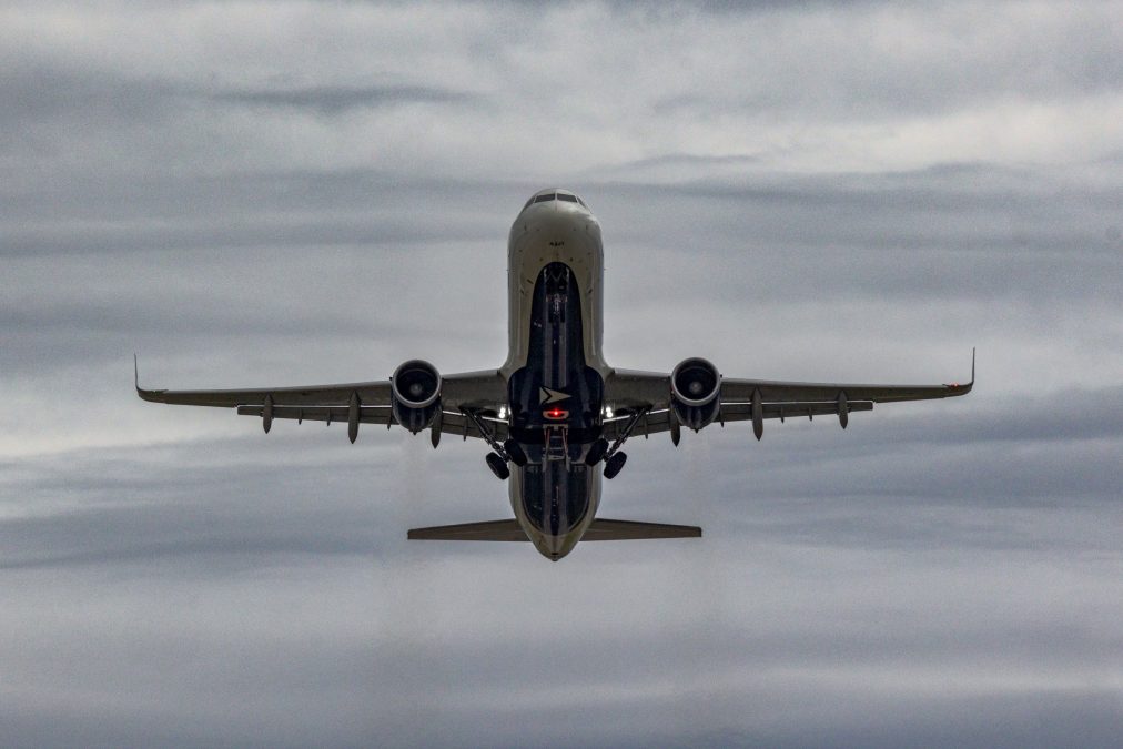 This Delta Air Lines Airbus A321-200 is taking off from STL on its way to its next destination.