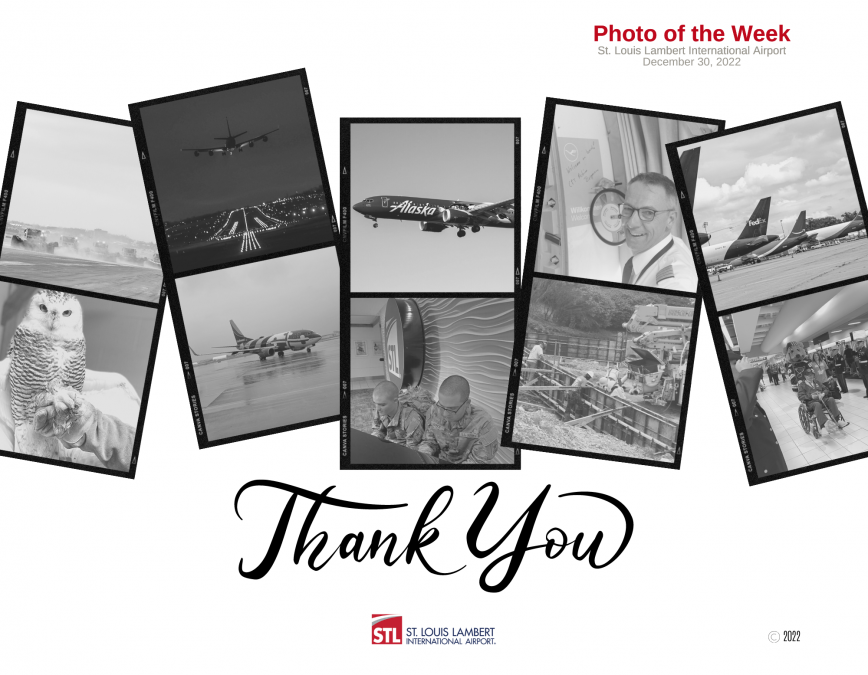 A photo gallery that reads "Thank You. Photo of the Week"