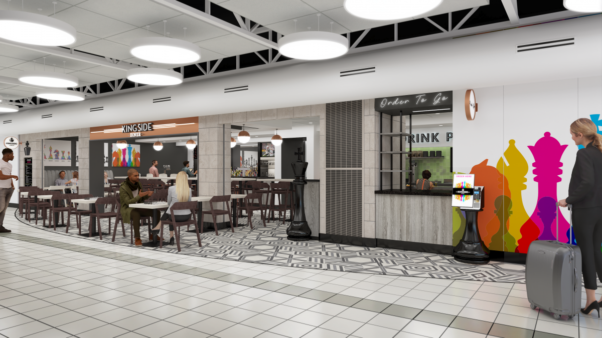 A concept of the STL Kingside Diner to be located in Concourse C