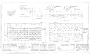 Architectural drawing showing detailed plans for lighting and power layouts in a building, including placement of fixtures, wiring diagrams, electrical symbols, specifications, and notes in technical detail.