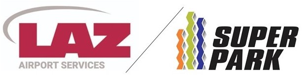 This is the combined logos of Laz Parking and Super Park.