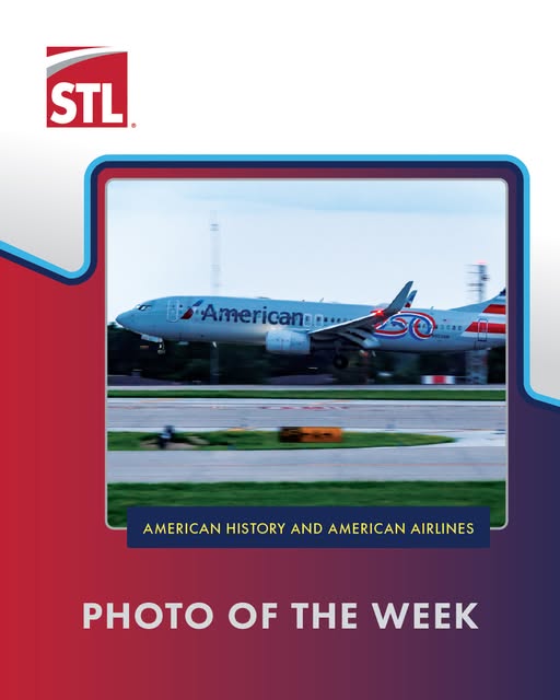 The photo of the week is an image of an American Airlines plane taking off from STL. It has a special 250th Anniversary livery sporting a bold red, white, and blue “250” in celebration of the United States’ Semiquincentennial.
